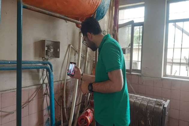 پایش و اندازه گیری گازها و بخارات خروجی از دودکش مراکز کاظمیان و فرحزاد